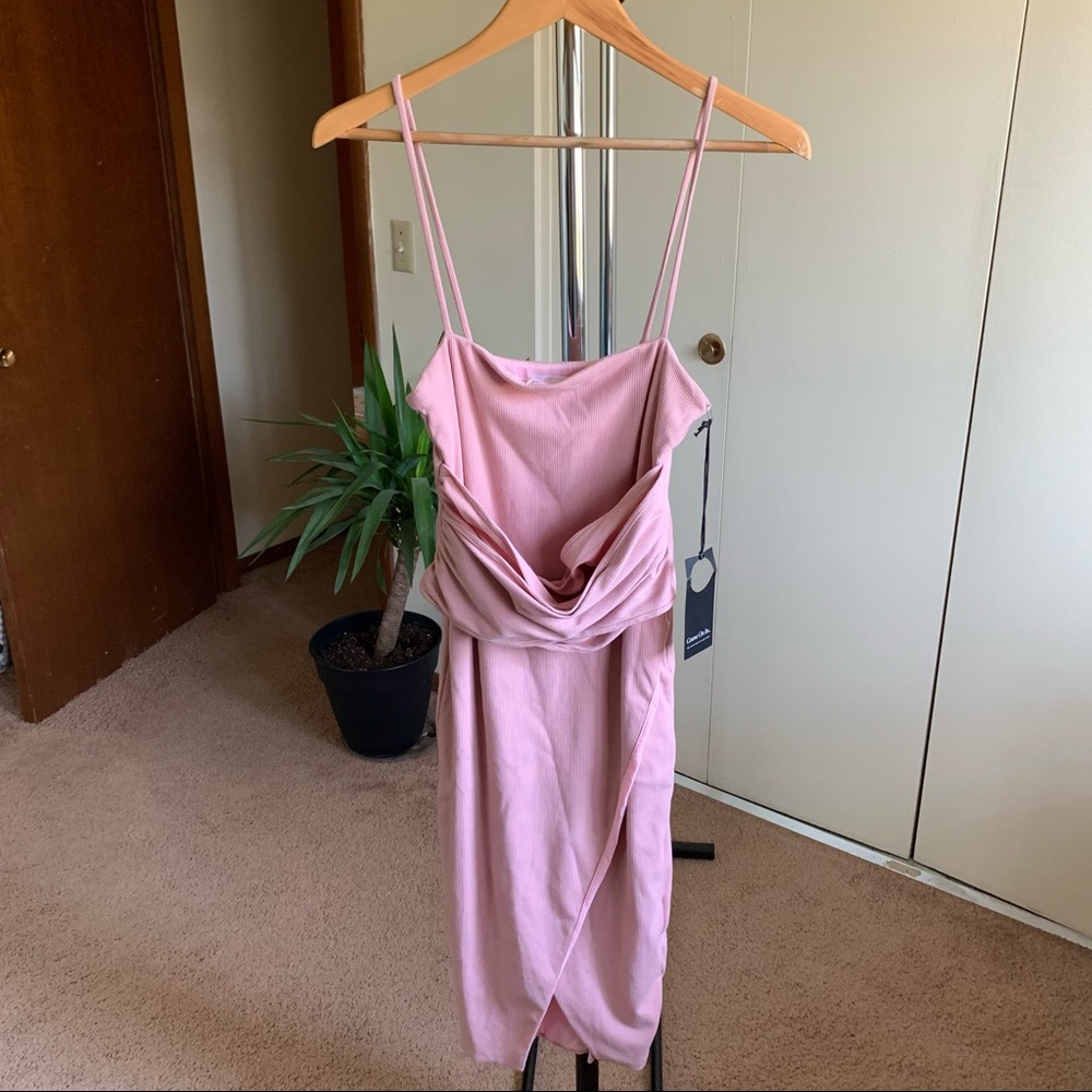 Revolve Privacy Please Midi Dress Mauve Pink NWT